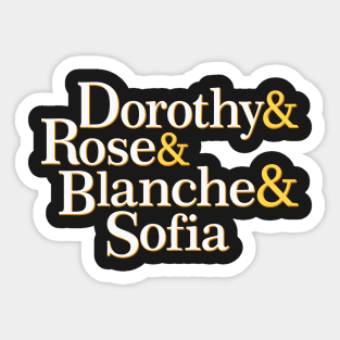 Golden Girls TV Show Shirt Sticker